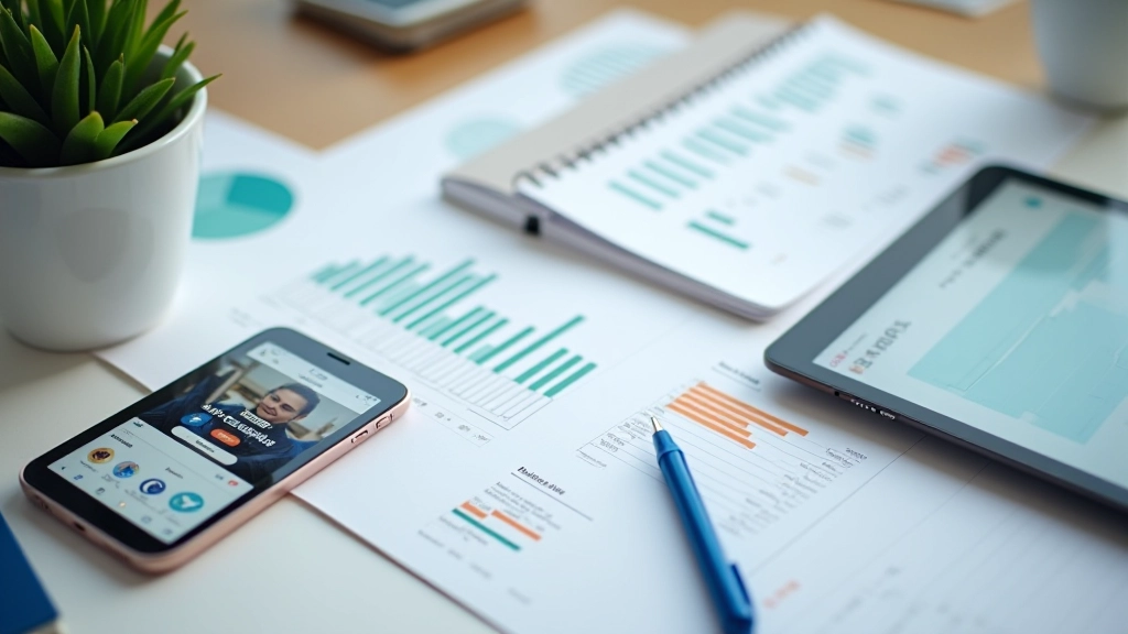 Različiti kanali digitalnog marketinga prikazani na zaslonima i papiru