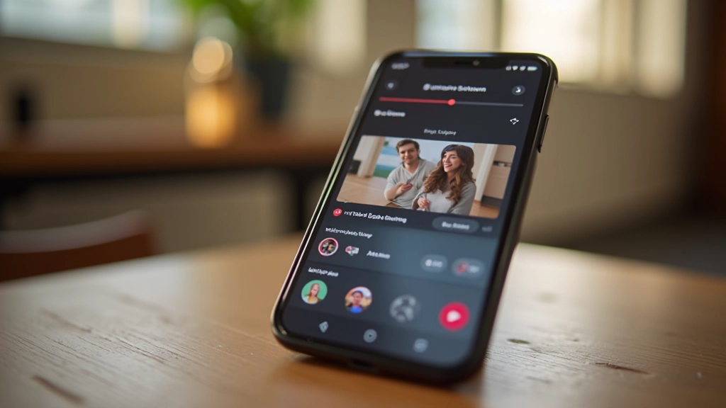Pametni telefon s TikTok aplikacijom prikazuje virusni video s brojačima gledanja i lajkova