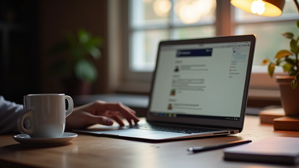 Pisač za stol s bilješkama, čašom kave i laptopom na kojem je otvoren WordPress editor za pisanje članka